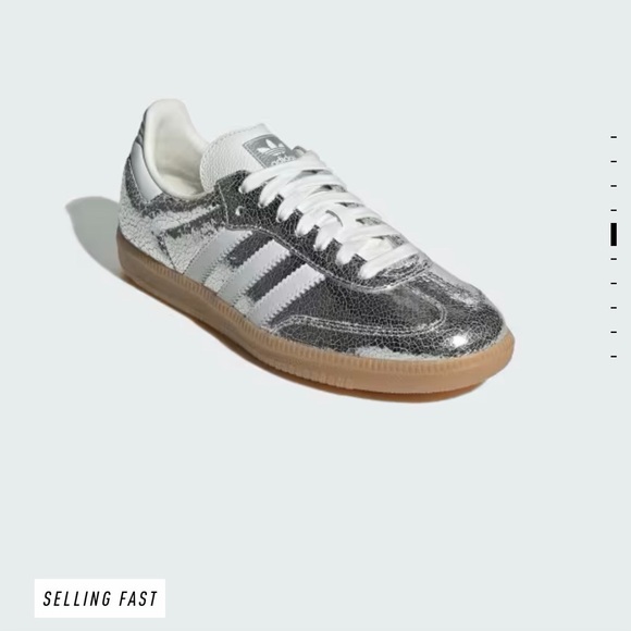 adidas Shoes - Adidas Metallic Silver and White Sneakers